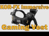 Nerdgasm Channel's video "KOR-FX Immersive Haptic Feedback Gaming Vest Review"