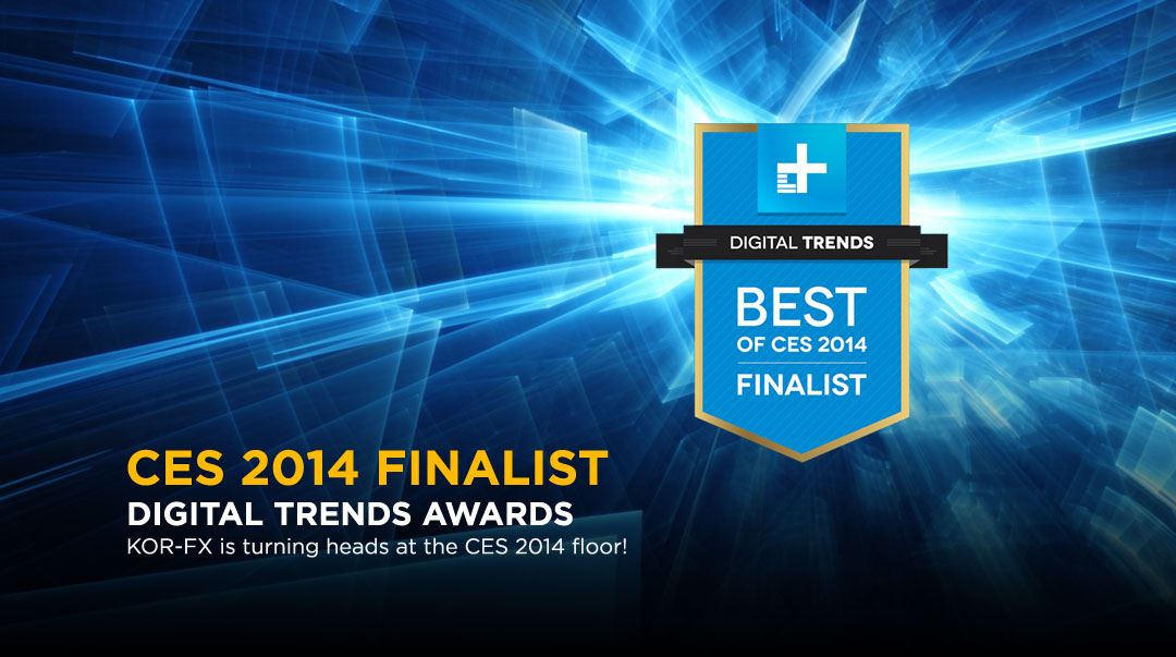 KOR-FX Haptic Gaming Vest Wins Digital Trends Best in SHOW 2014